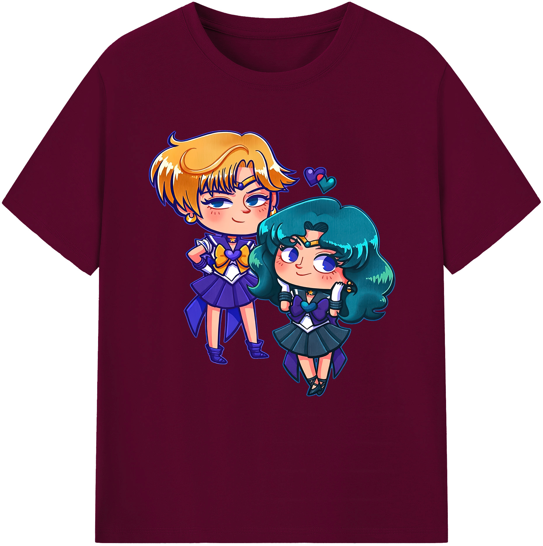 （画像用） 美少女戦士セーラームーン 天王はるか Sailor Moon Tenoh Haruka レディースカジュアルプリントTシャツ（綿100％）